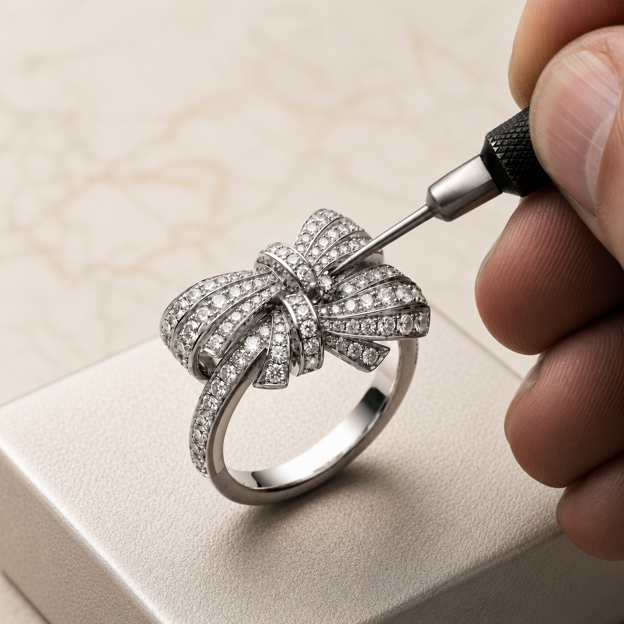 Why Resizing a Gold Knot Ring with Diamond Requires Expert Craftsmanship