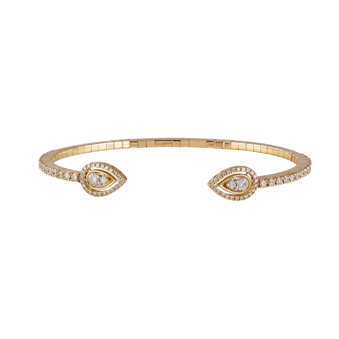Bracelet In 18K Yellow Gold With VS-G Diamonds