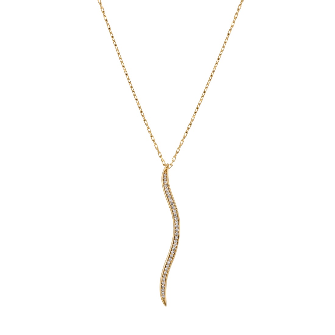 Necklace in 18K Yellow Gold with VS-G Diamond