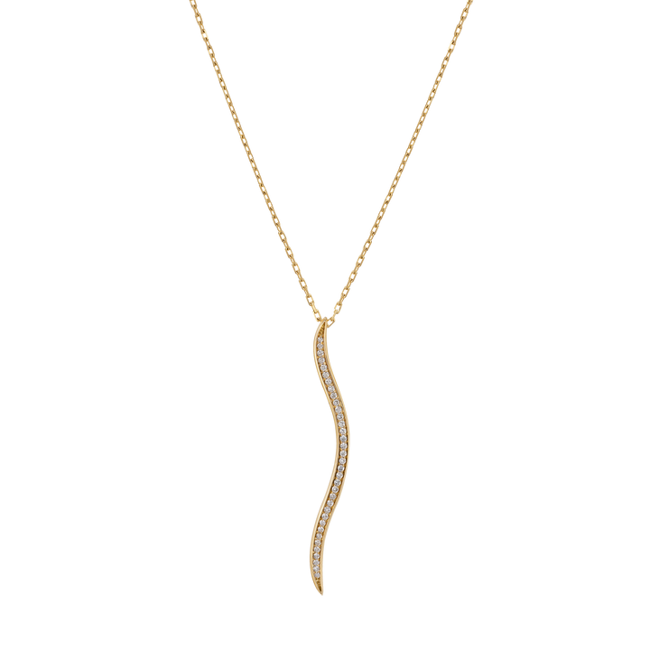 Necklace in 18K Yellow Gold with VS-G Diamond