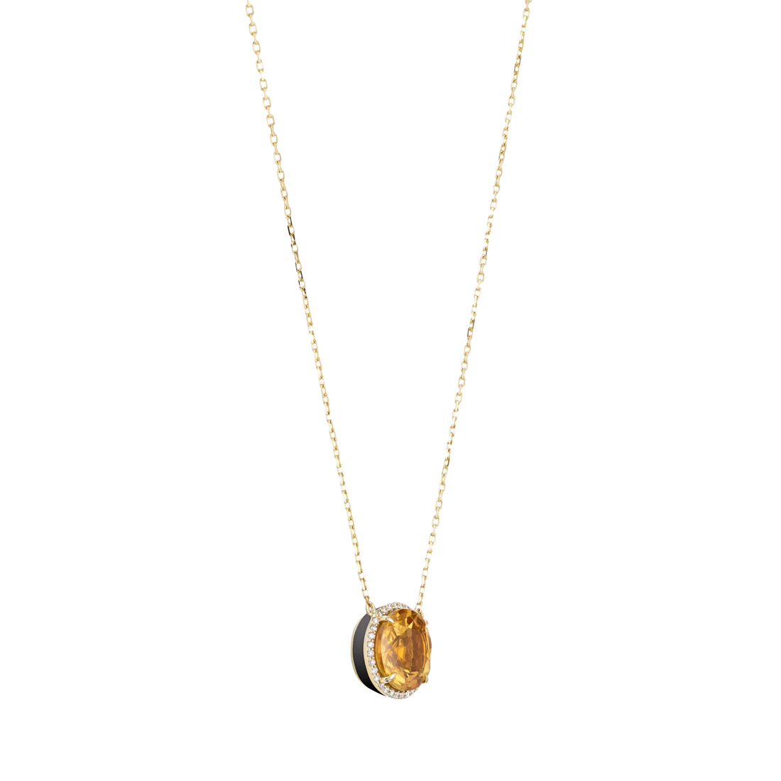 Eye Candy Necklace in 18K Yellow gold studs with VS-G diamonds