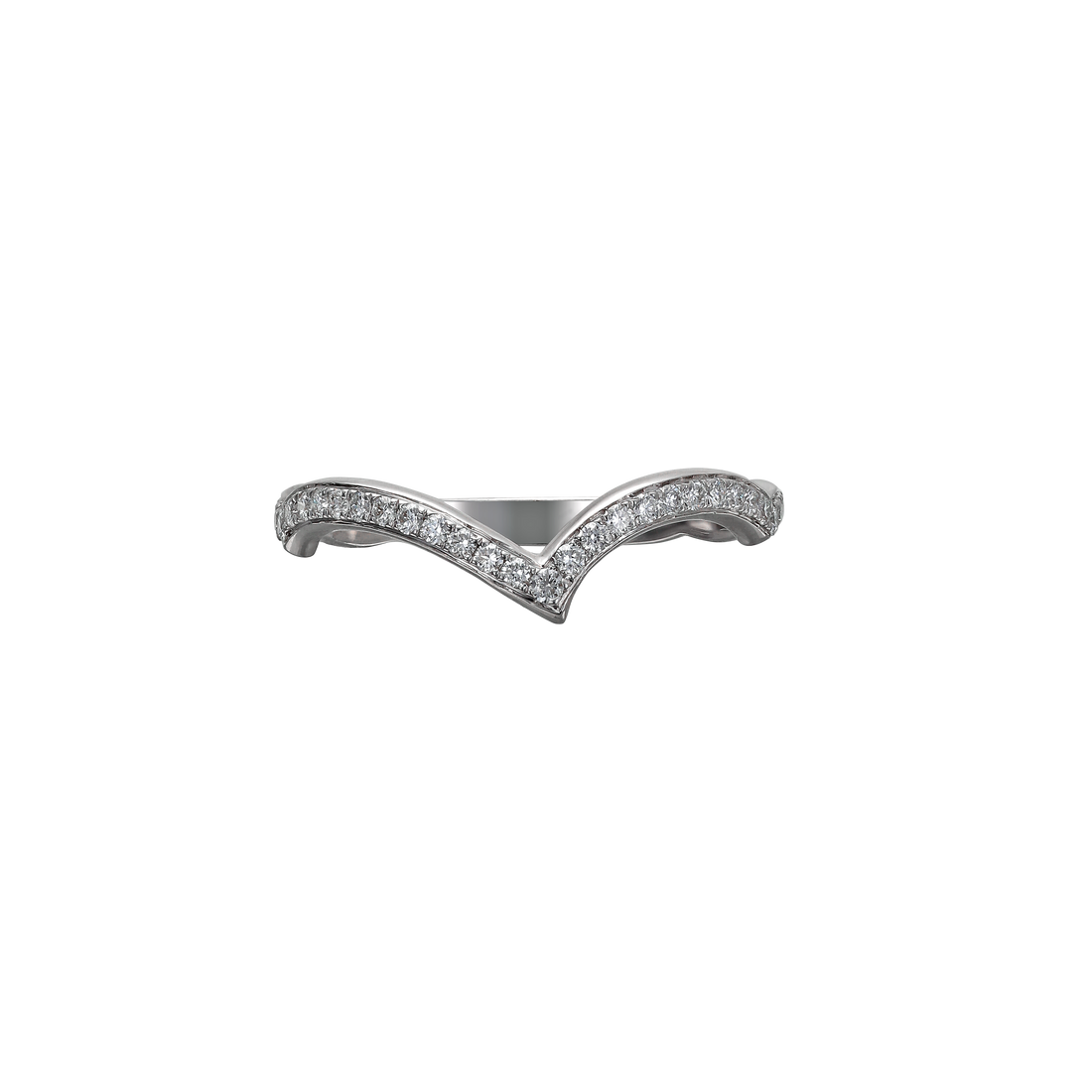 Branch Infinity Ring in 18K white Gold with VS-G Diamonds