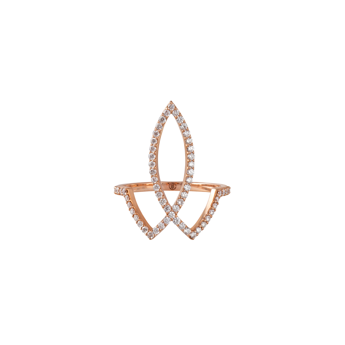 Ring in 18K Rose Gold with VS-G diamonds