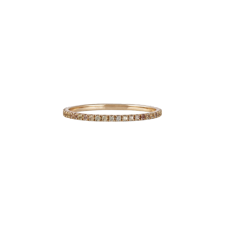 Ring in 18K rose gold with tsavorite stone