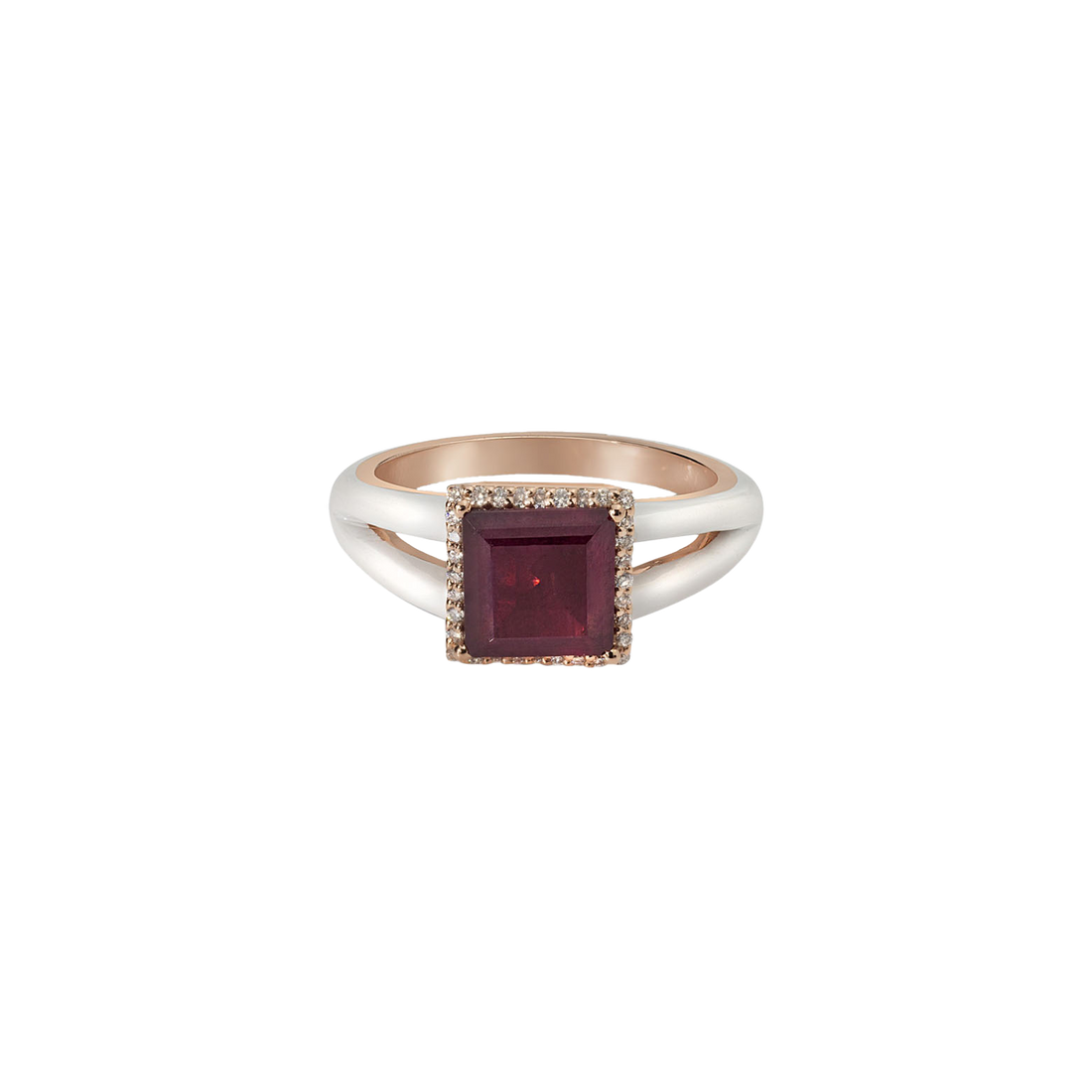 Eye Candy Ring in 18K rose gold with VS-G diamonds - Eye Candy collection