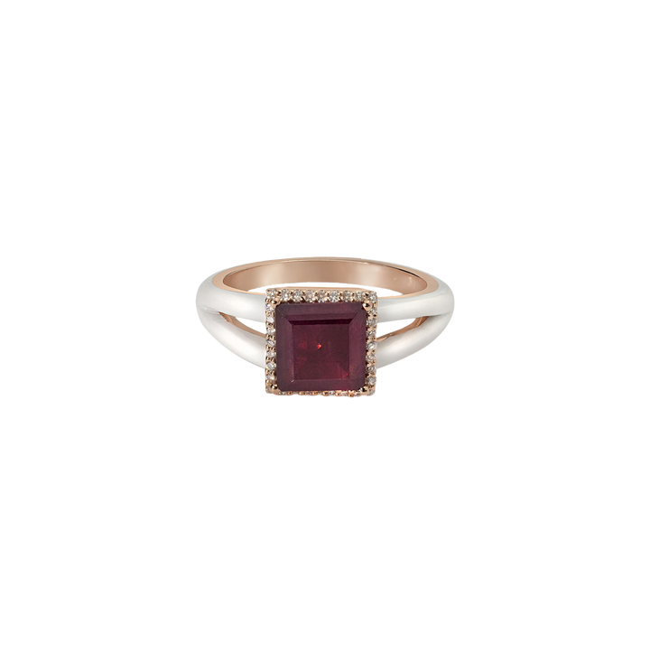 Eye Candy Ring in 18K rose gold with VS-G diamonds - Eye Candy collection