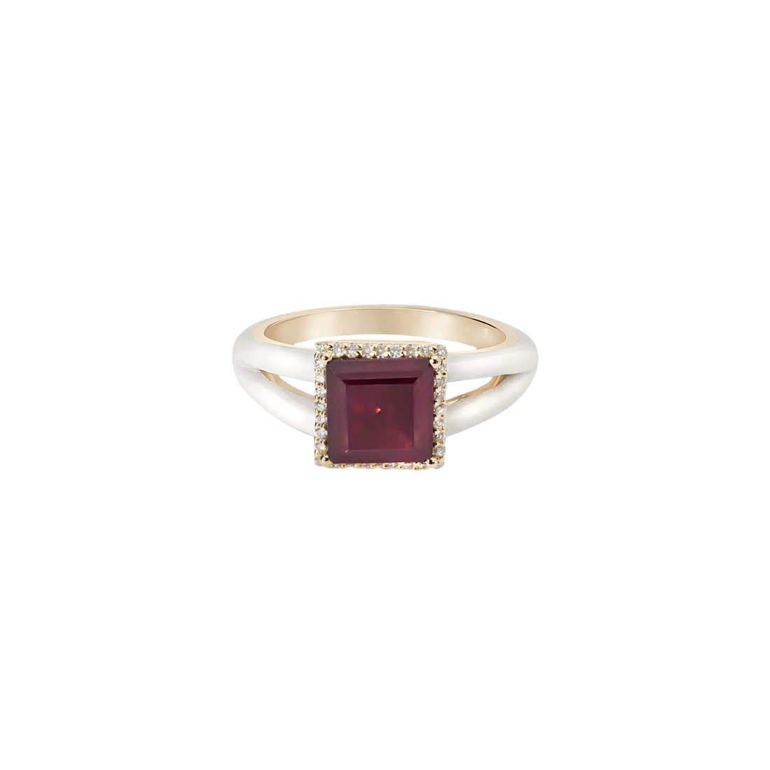 Eye Candy Ring in 18K rose gold with VS-G diamonds - Eye Candy collection
