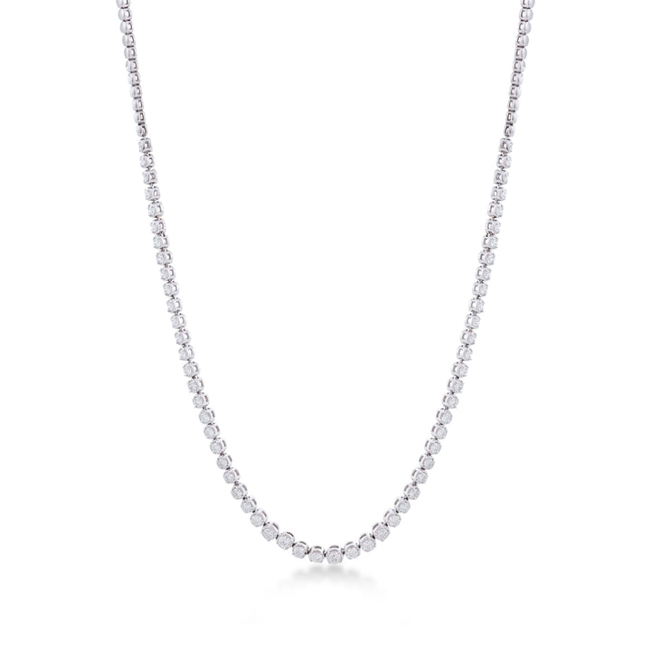 Illusion Necklace In 18K White Gold With VS-G Diamond