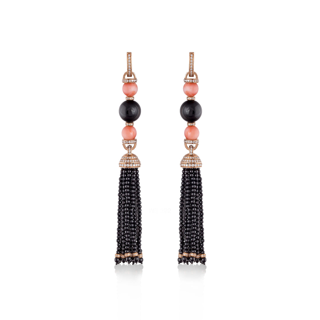 Earrings in 18K yellow gold with VS-G diamonds