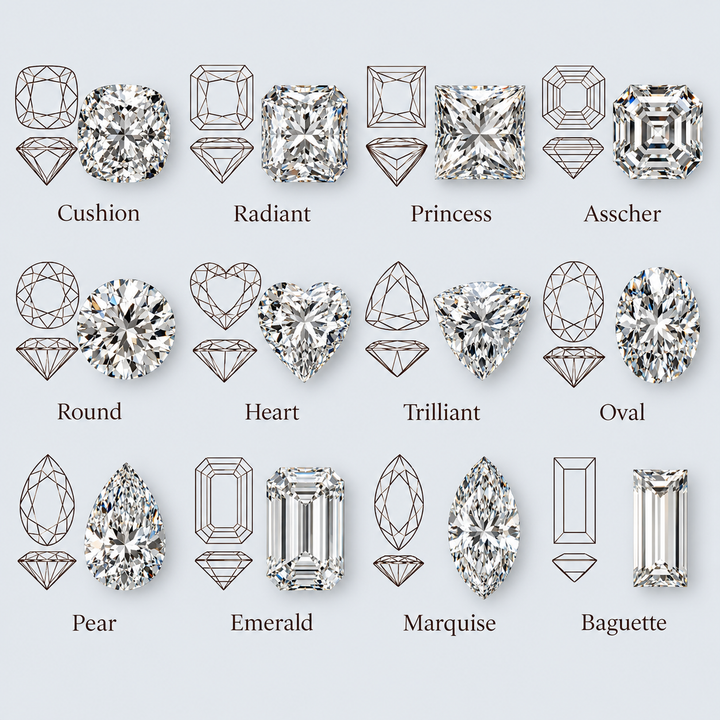 How Different Diamond Shapes Create Unique Jewellery Looks: 2026 Guide