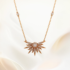 Symbolism of Light and Energy in the Sunburst Diamond Pendant Gold UAE
