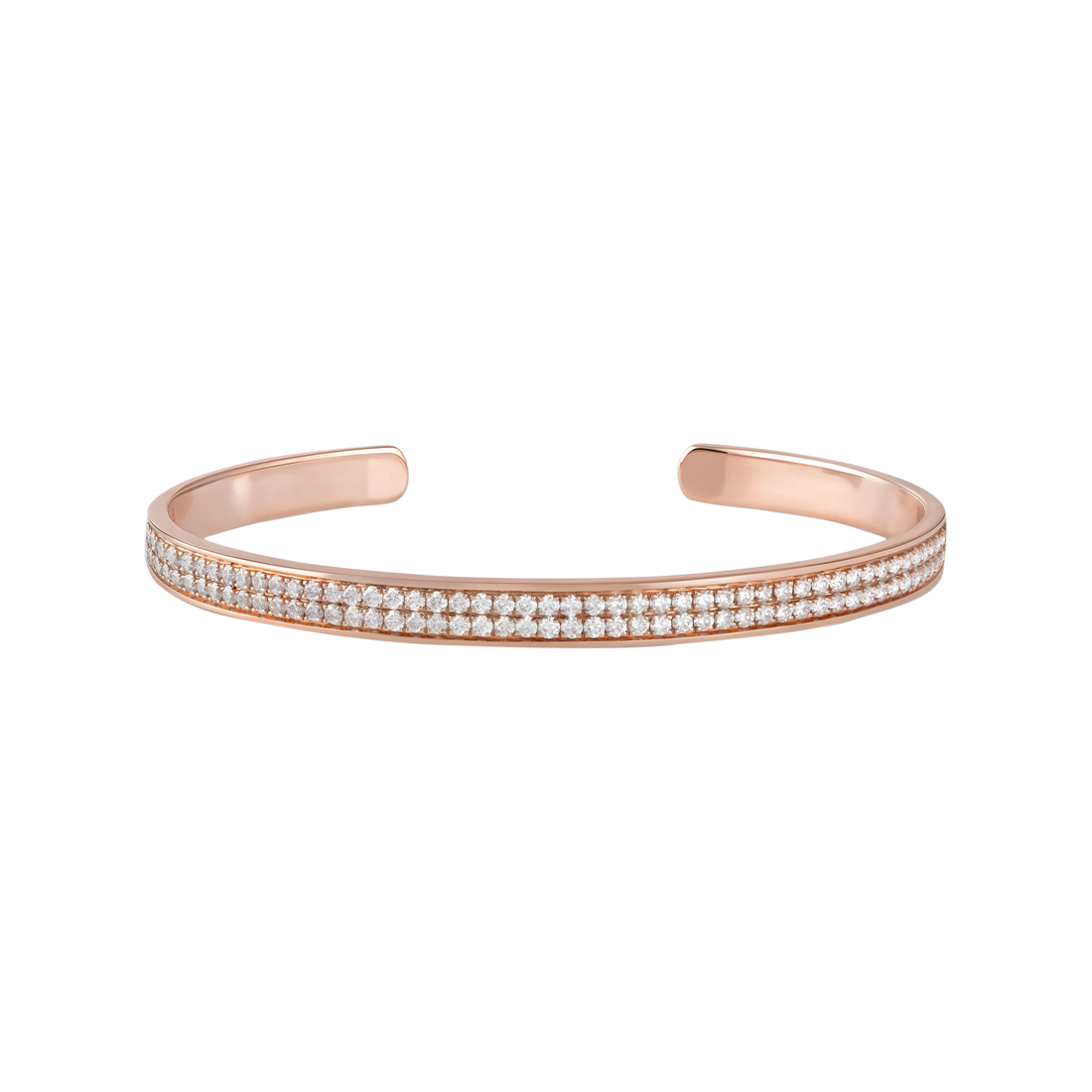 Bracelet in 18K rose gold with VS-G diamonds