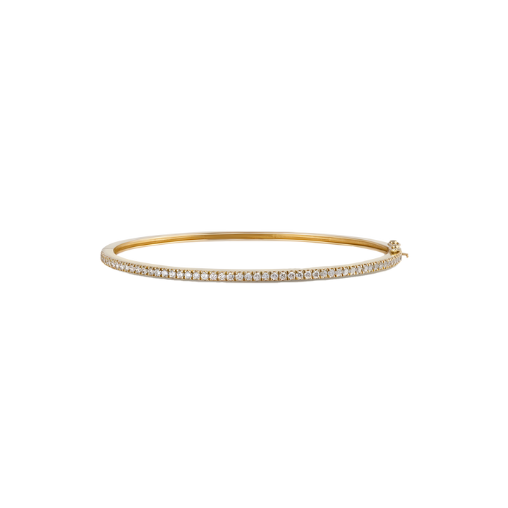 Bangle in 18K yellow gold with VS-G diamonds