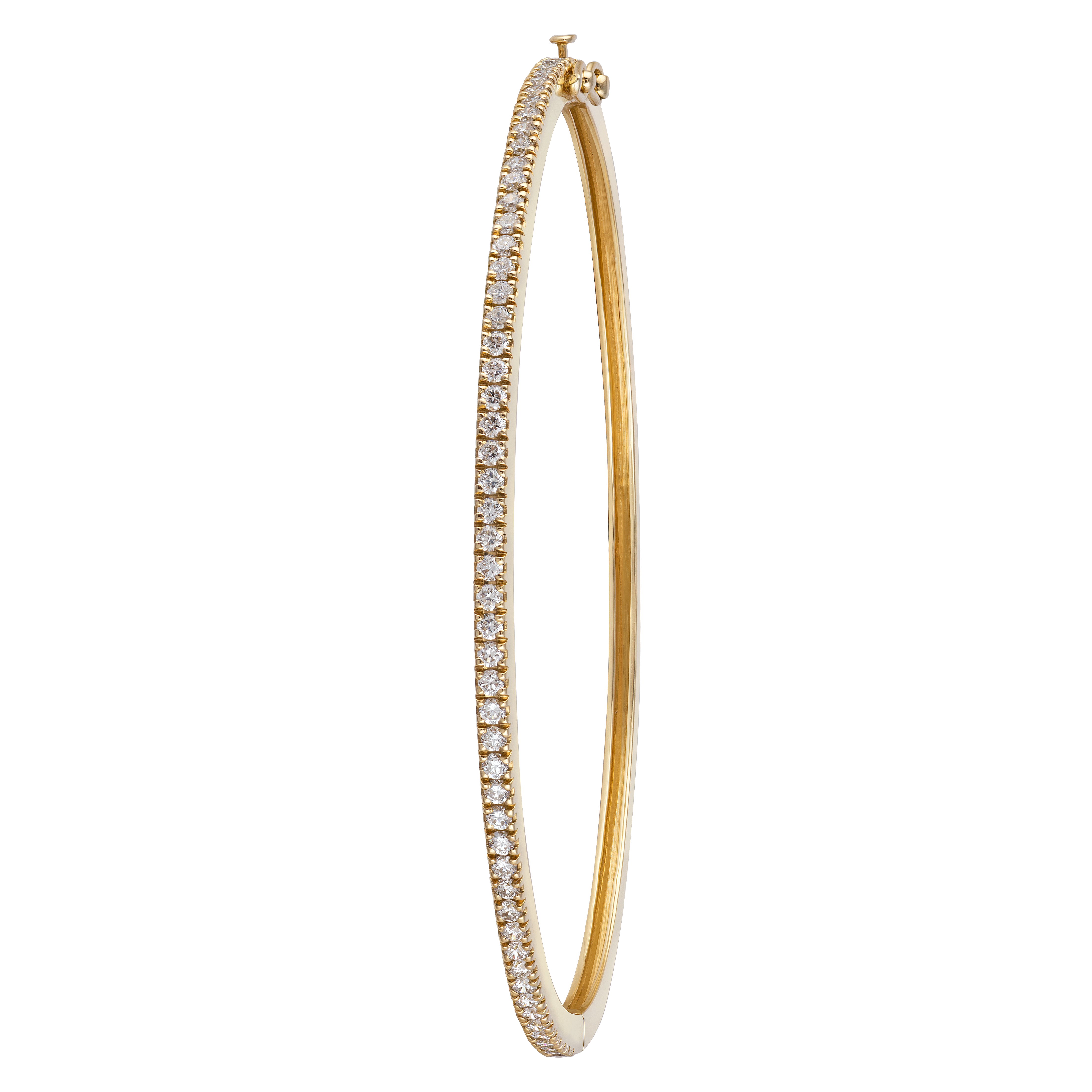 Bangle in 18K yellow gold with VS-G diamonds