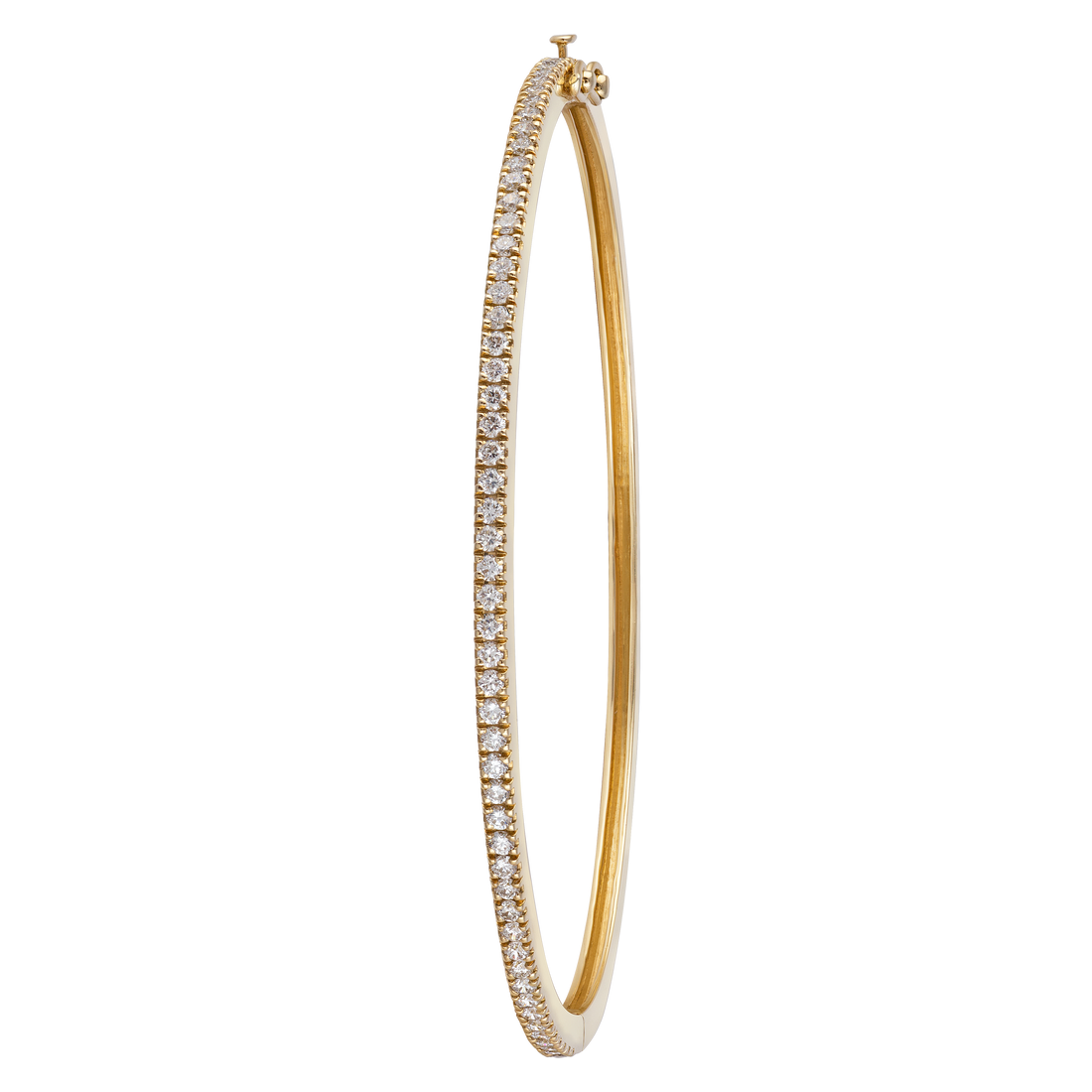 Bangle in 18K yellow gold with VS-G diamonds