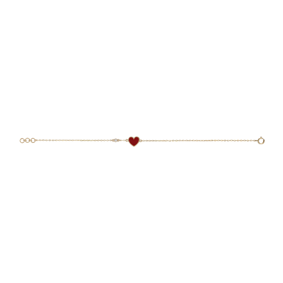 Baby Love Bracelet in 18K Yellow Gold VS-G Diamond