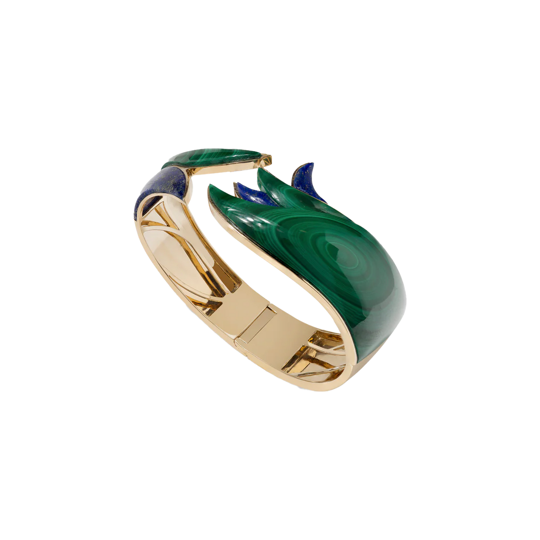 Tropicalia Bracelets in 18K yellow gold with Malachite and Lapis stones