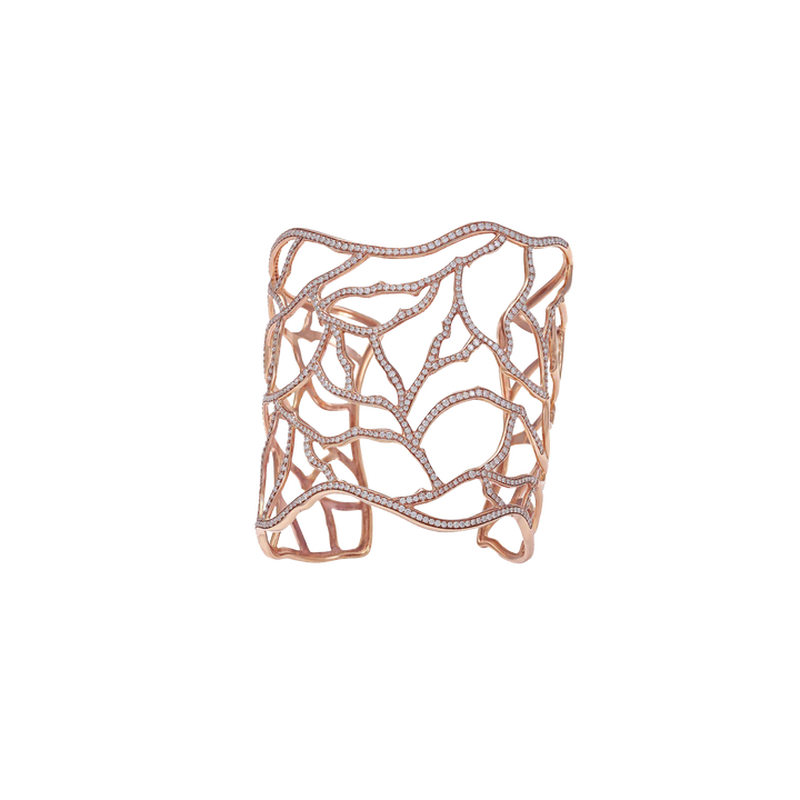 Branch Affinity Bracelets in 18K Rose gold with VS-G diamonds