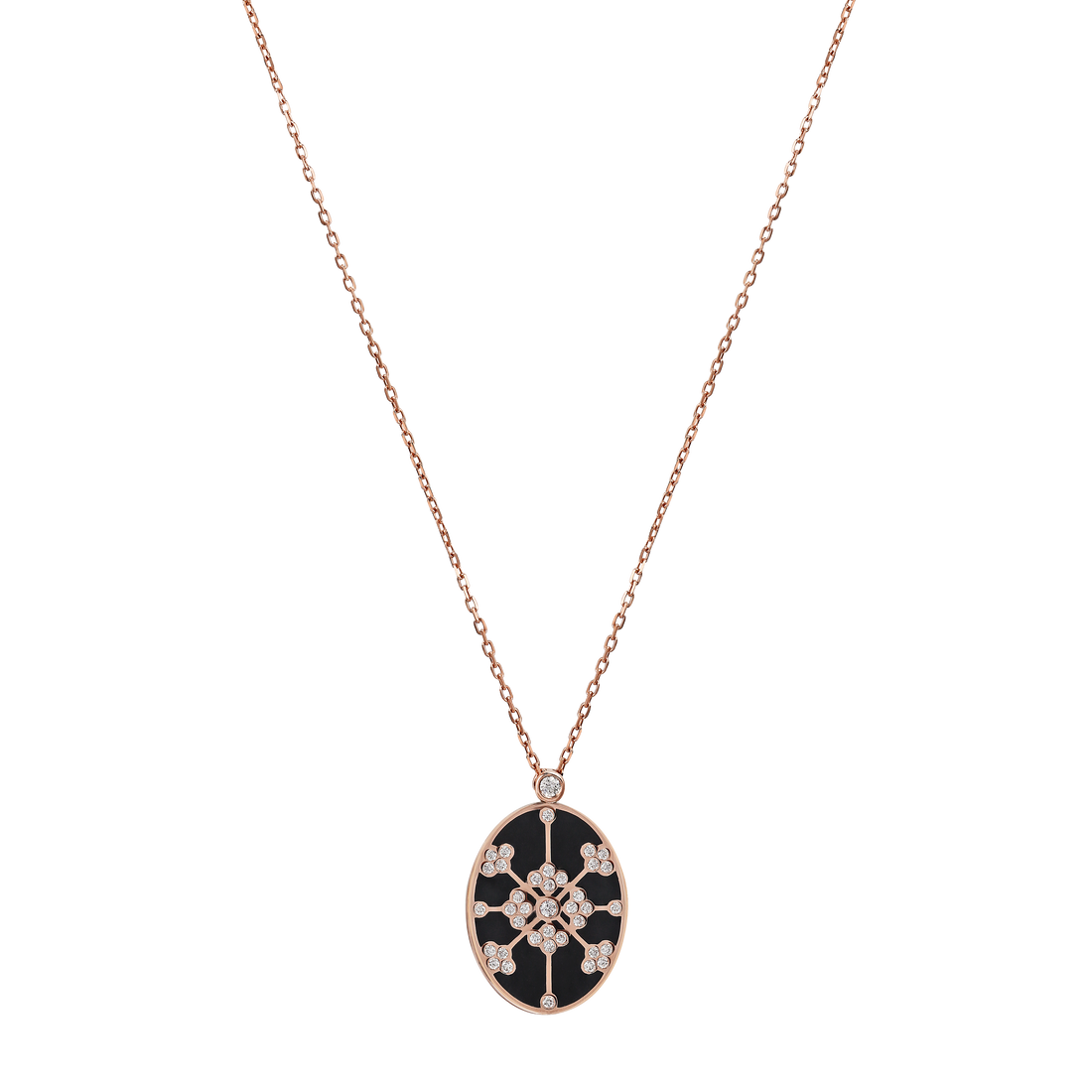 Summer Sky Pendant in 18K Rose Gold Reversible