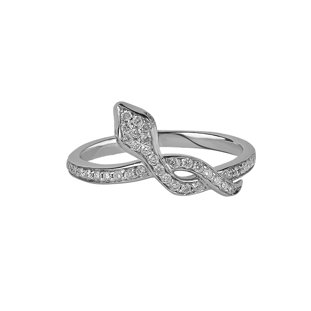 Garden Of Eden - Ring In 18K White Gold With VS-G Diamonds