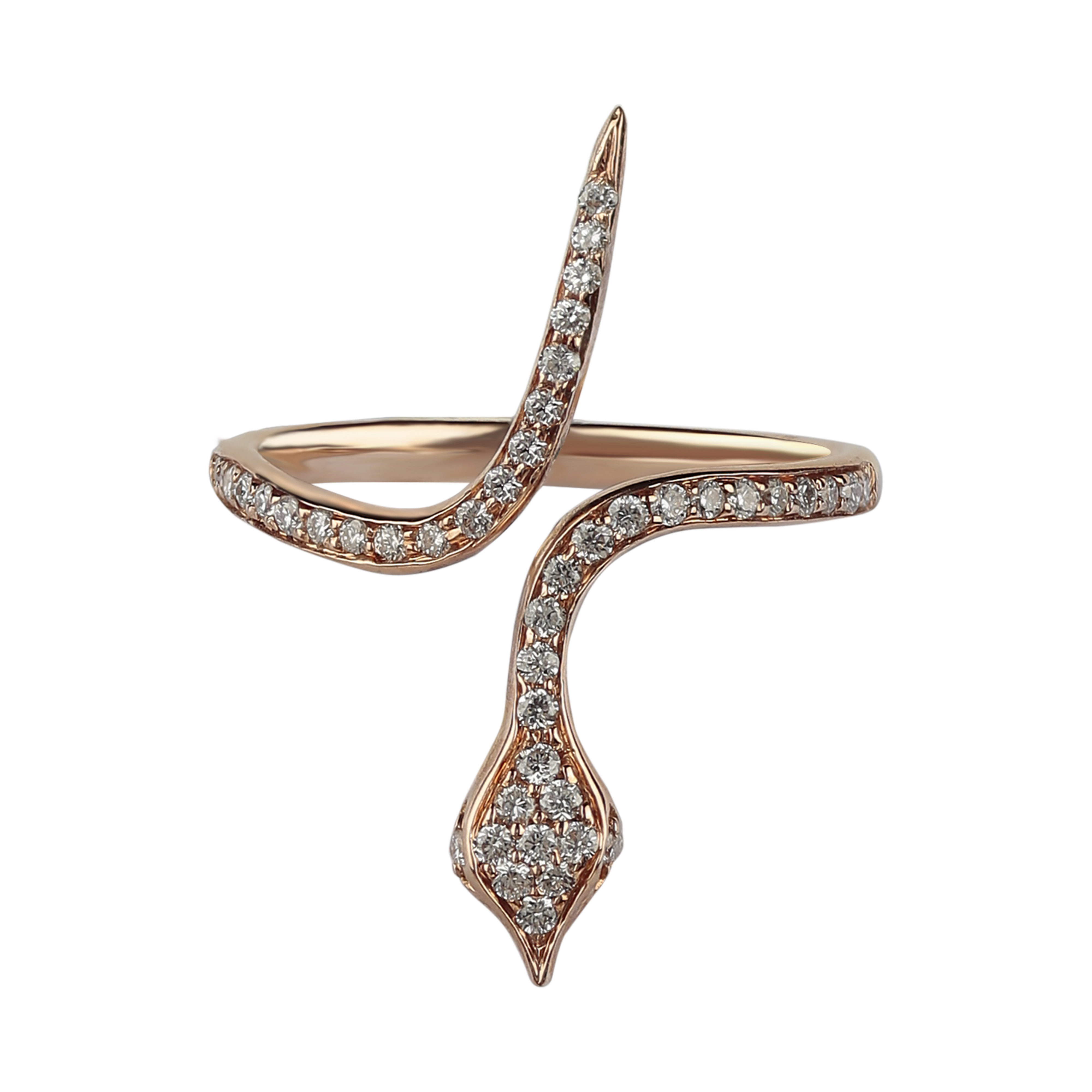 Garden of Eden Ring In 18K Rose Gold With VS-G Diamonds