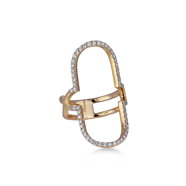 Ring in 18k Rose Gold with VS-G Diamonds - Calatrava Collection