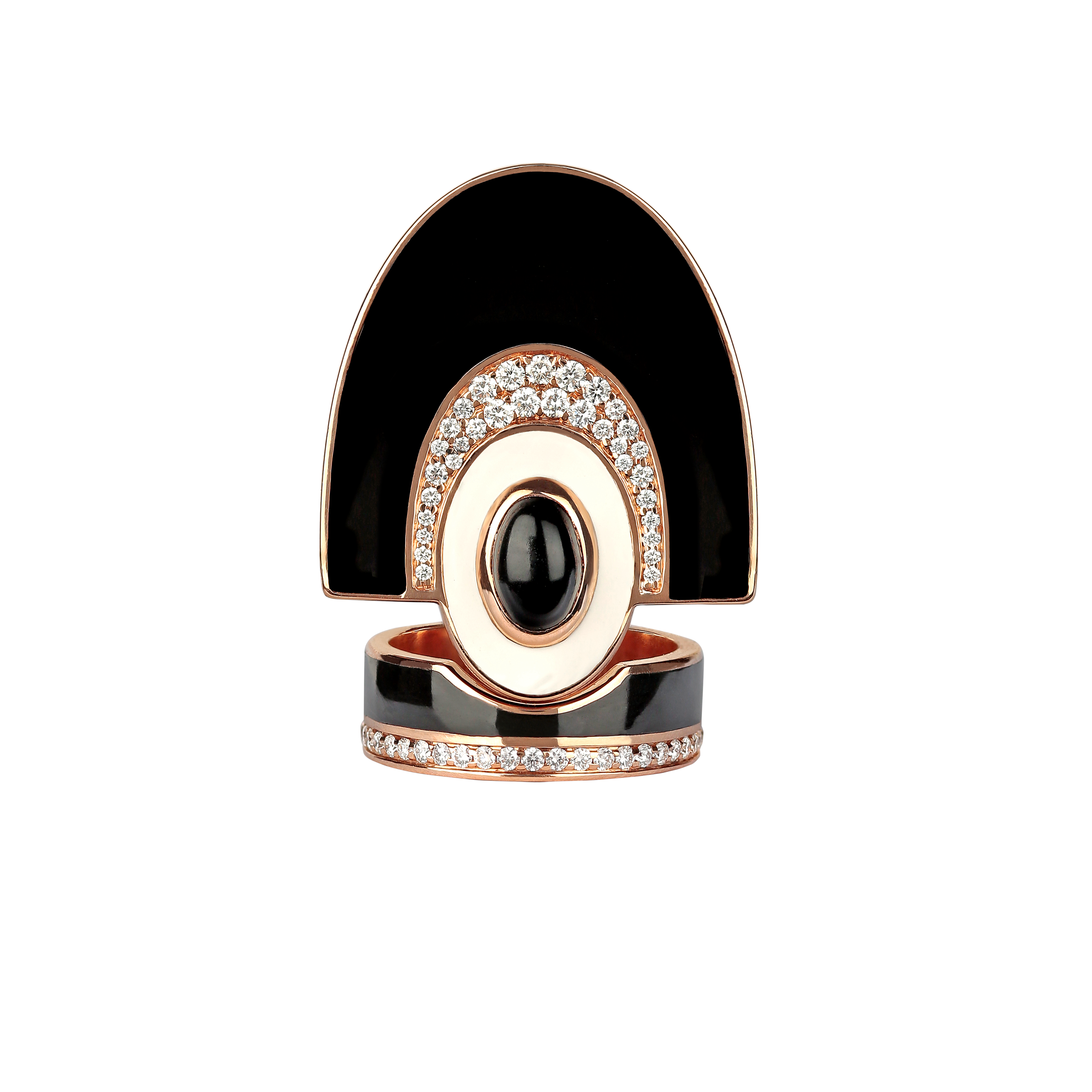 Josephine Ring in 18K Rose Gold with VS-G diamonds