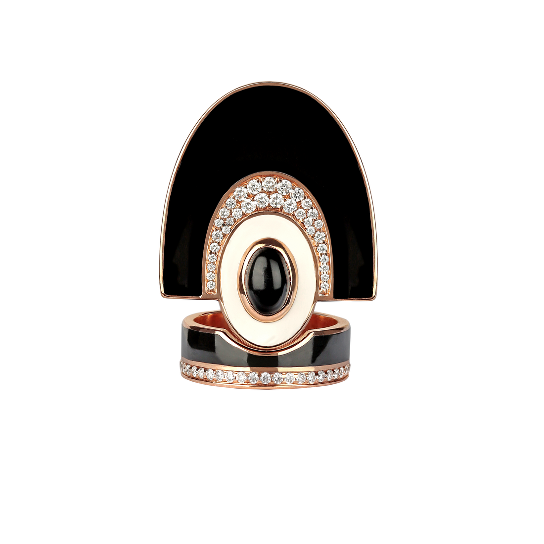 Josephine Ring in 18K Rose Gold with VS-G diamonds