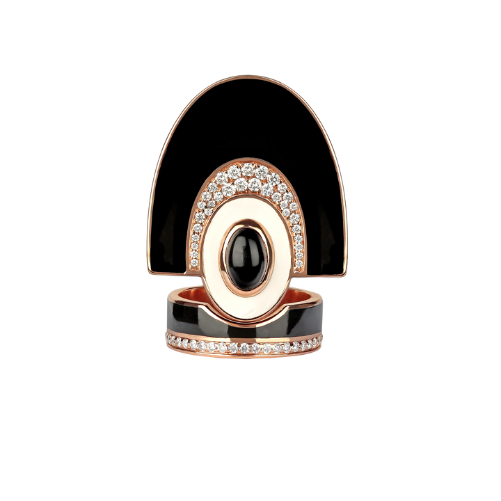 Josephine Ring in 18K Rose Gold with VS-G diamonds