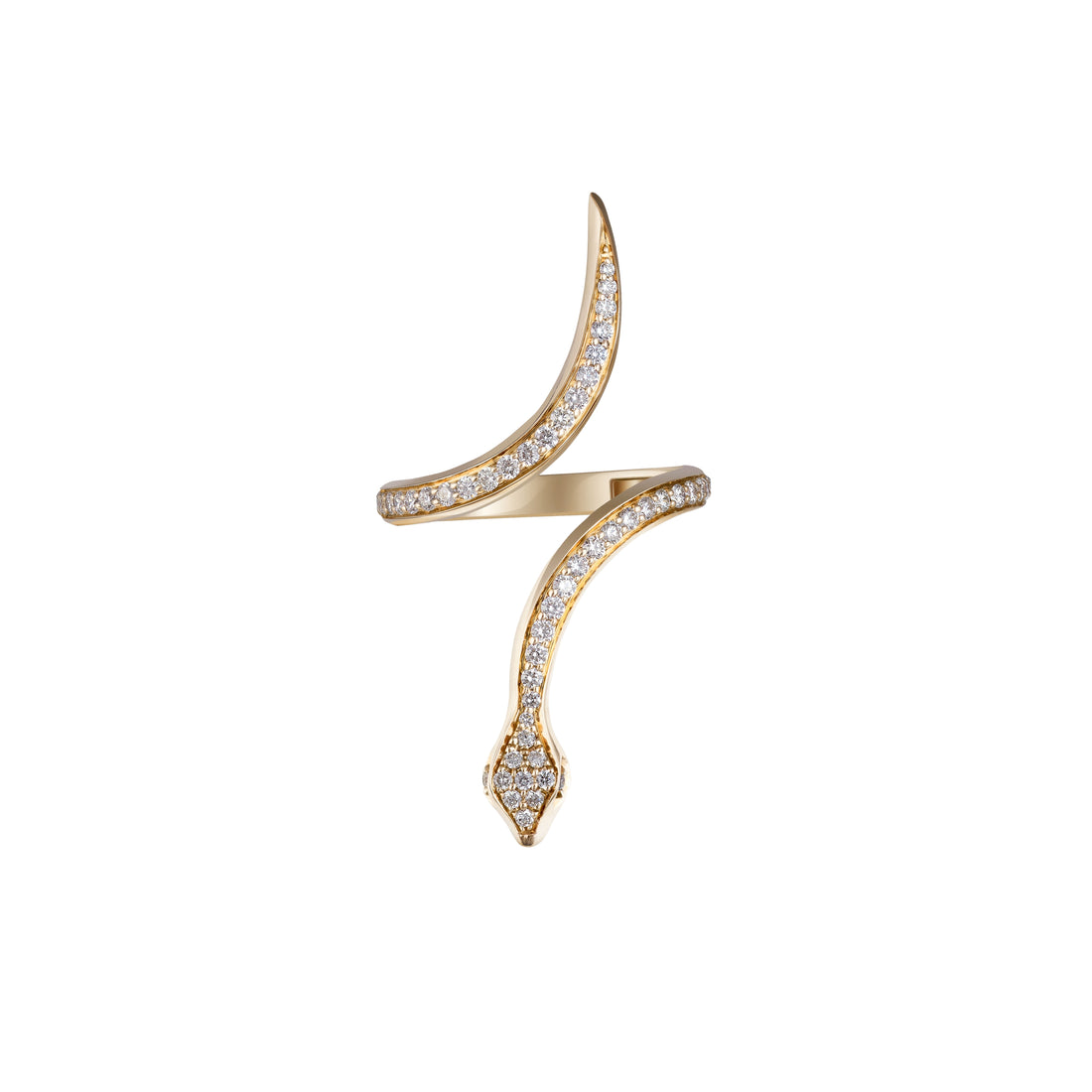 Garden of Eden - Ring in 18K Rose Gold with VS-G Diamond in the Shape of a Snake