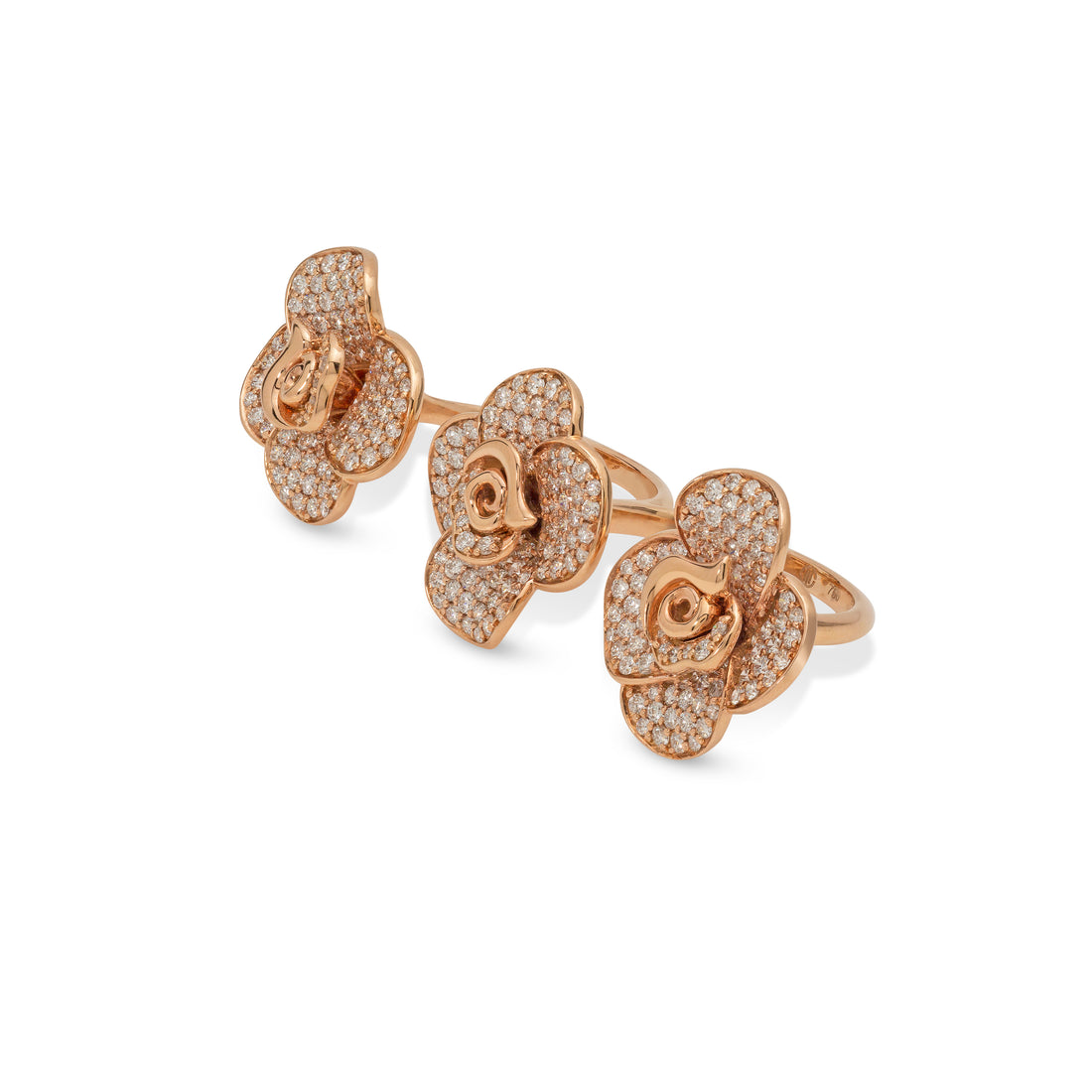 Blossom Ring in 18K Rose Gold and VS-G Diamonds