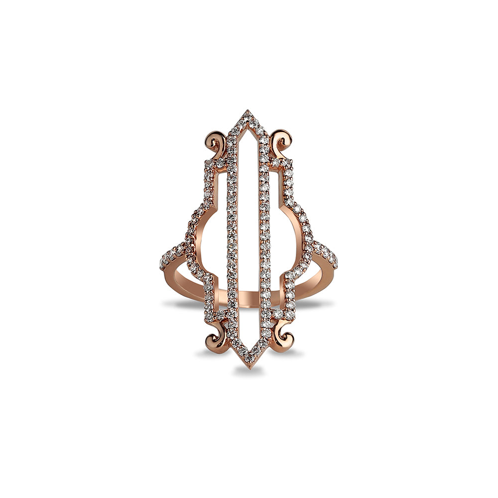 Ring in 18k Rose Gold with VS-G diamonds - Calatrava Collection