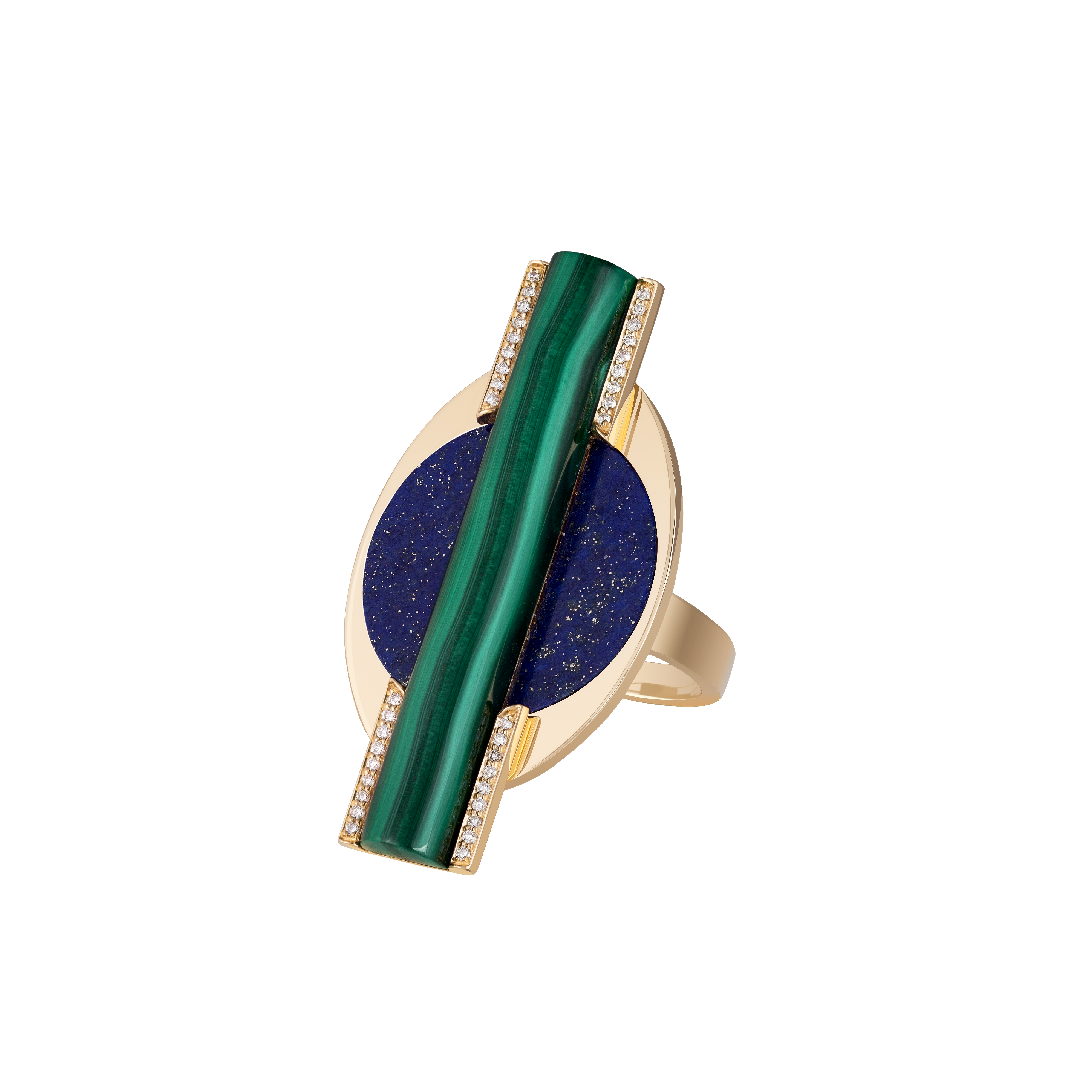 Tropicalia Ring in 18K yellow gold with VS-G diamonds