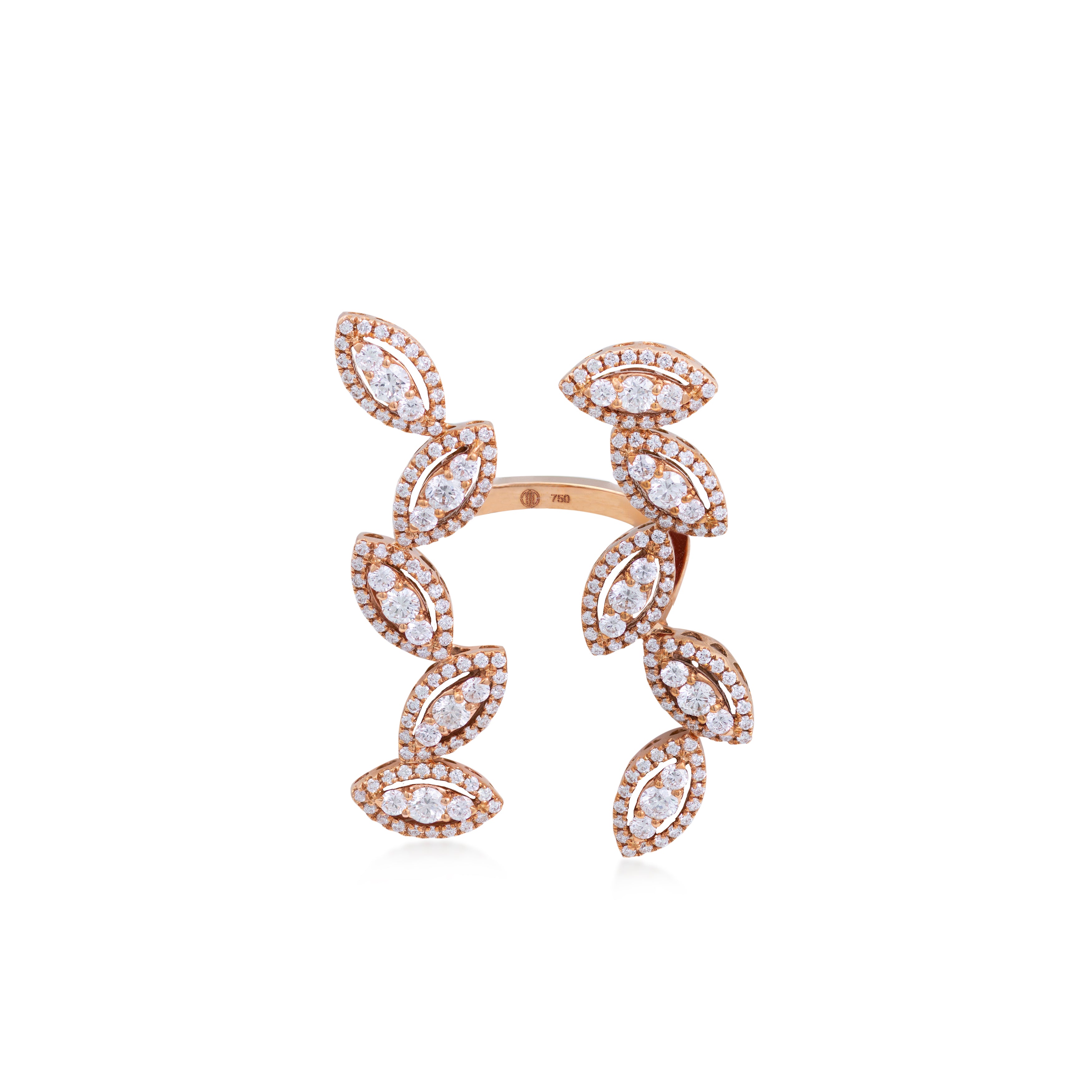 Illusion Ring In 18K Rose Gold With VS-G Diamond