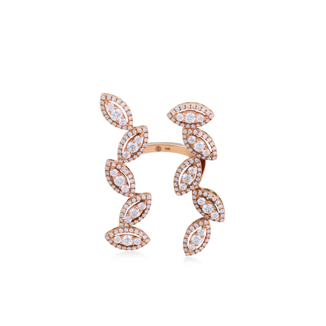 Illusion Ring In 18K Rose Gold With VS-G Diamond