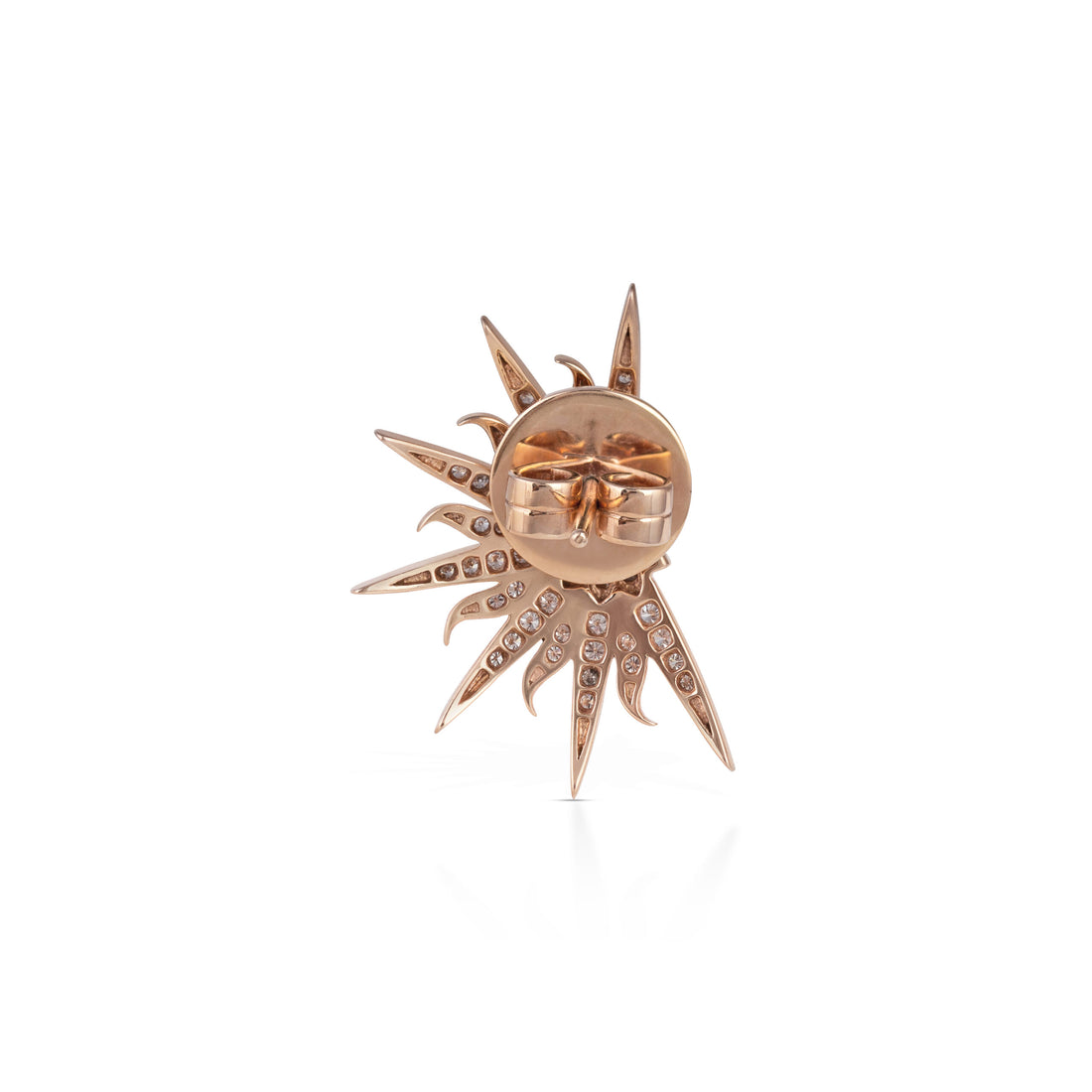 Sunburst Inspire 18K Rose Gold with VS-G Diamond Earring