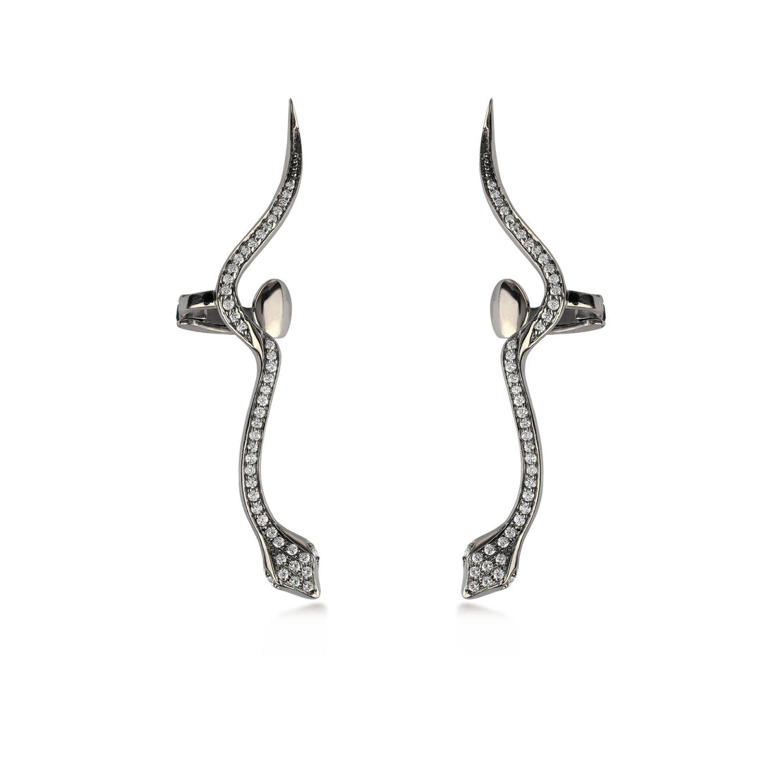 Garden of Eden Earrings in inspire 18K white gold with VS-G diamonds