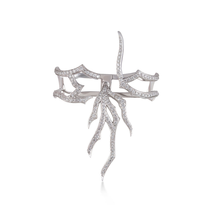 Branch Infinity Ring In Inspire 18K White Gold With VS-G Diamonds