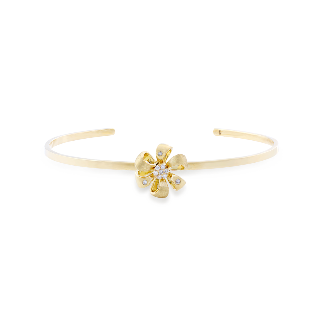 Flora Flower - Shapes Bracelet in 18K Yellow Gold with VS-G Diamonds