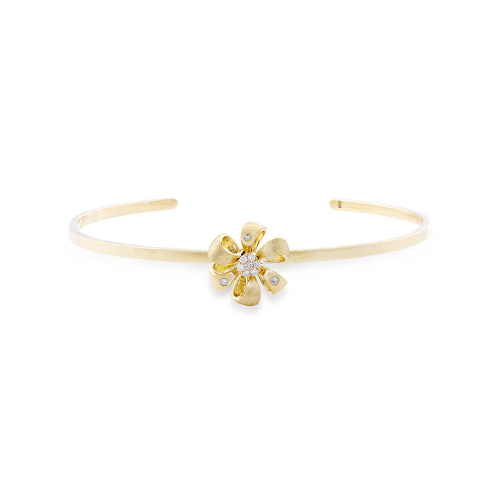 Flora Flower - Shapes Bracelet in 18K Yellow Gold with VS-G Diamonds