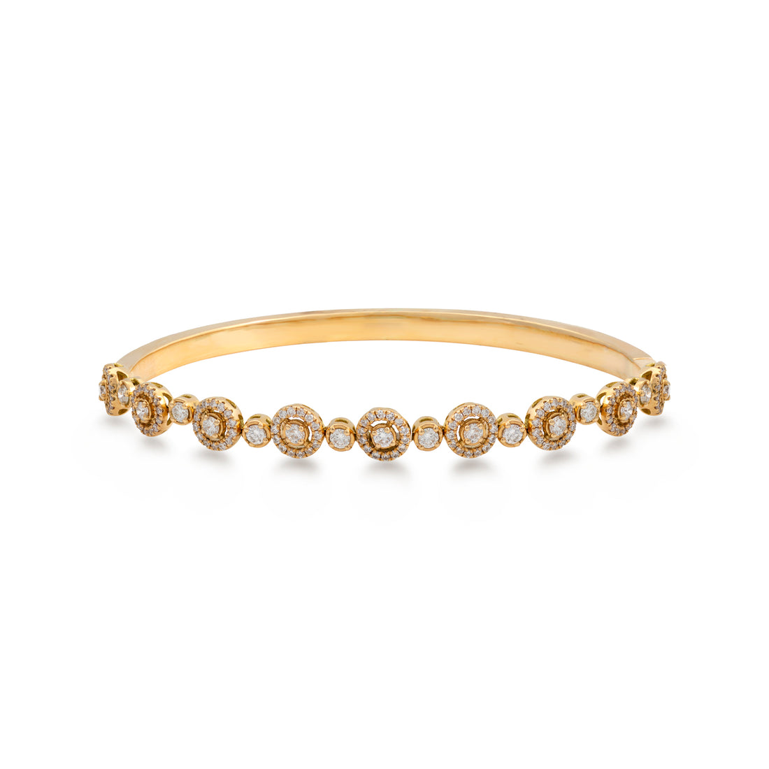 Bracelet in 18K yellow gold with VS-G diamonds