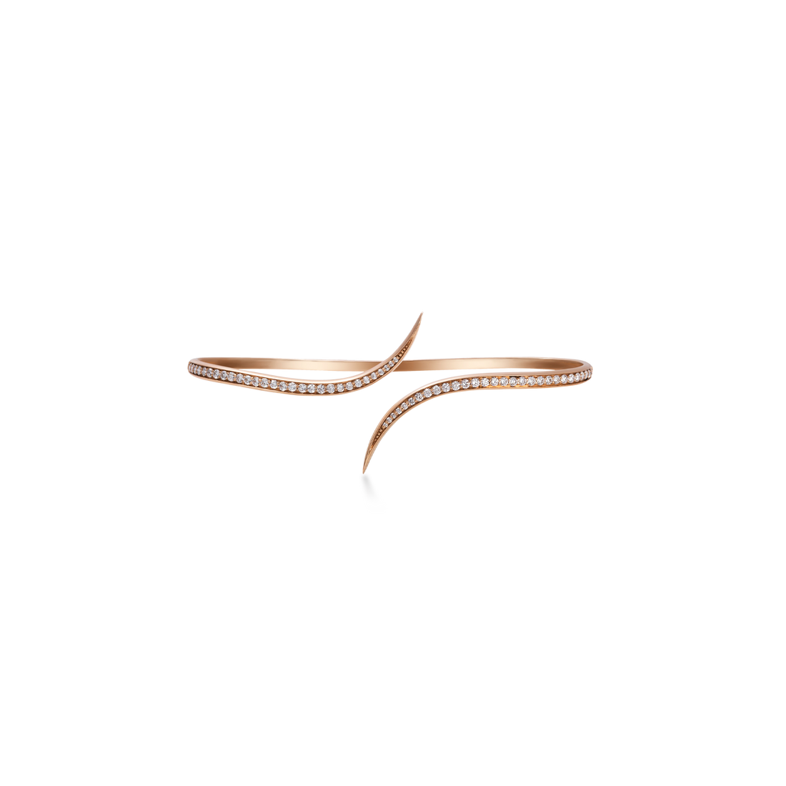 Bangle in 18K Rose Gold with VS-G Diamond - Branch Affinity