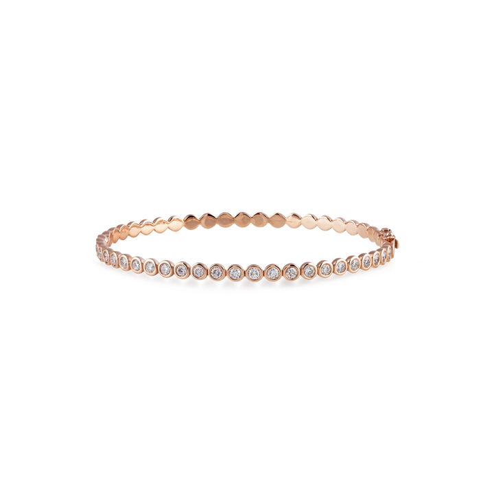 Bangle In 18K Rose Gold With VS-G Diamond