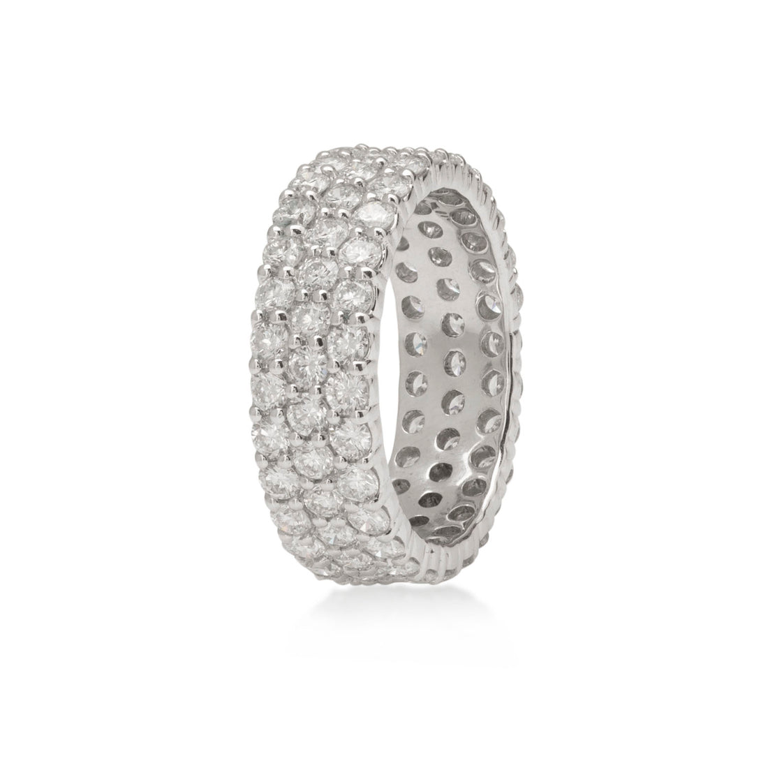 Ring In 18K White Gold With VS-G Diamonds