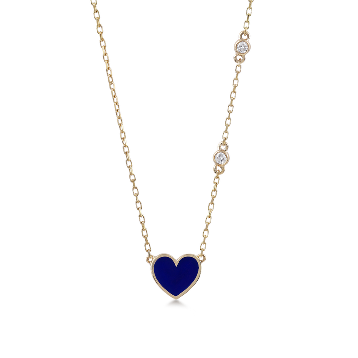 Baby Love Necklace In 18K Yellow Gold With VS-G Diamond