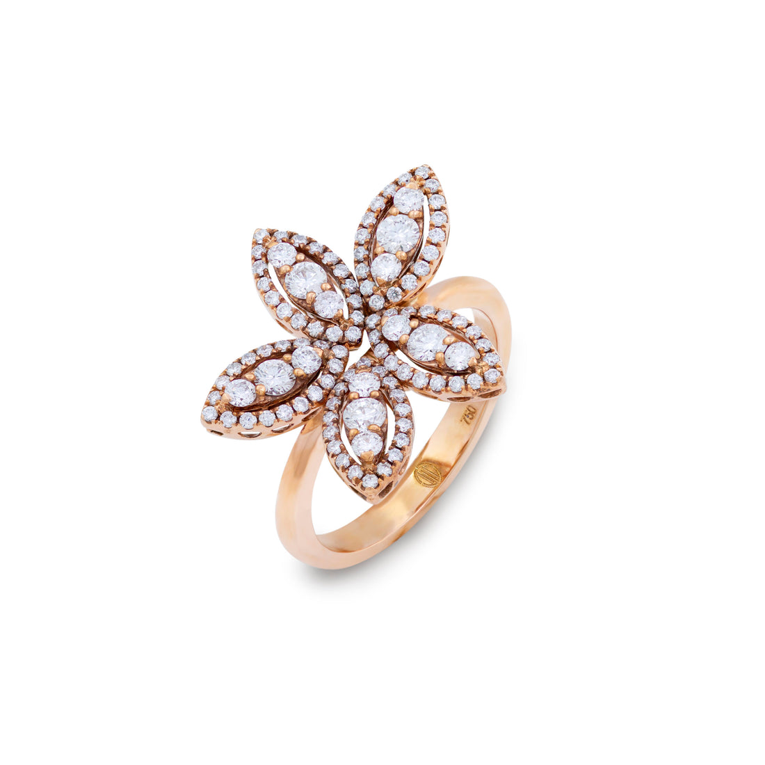 Illusion Ring In 18K Rose Gold With VS-G Diamond