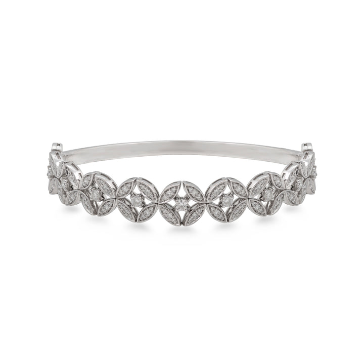 Bracelet In 18K White Gold With VS-G Diamonds - illusion Collection