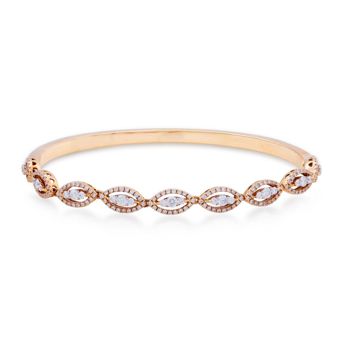 Illusion Bracelets In 18K Rose Gold With VS-G Diamond