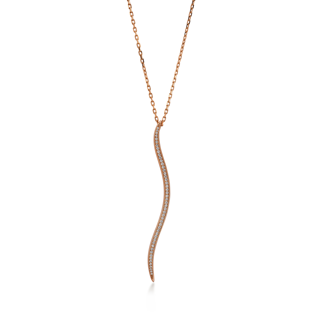 Fine Pendant in 18K Rose Gold and VS-G Diamond