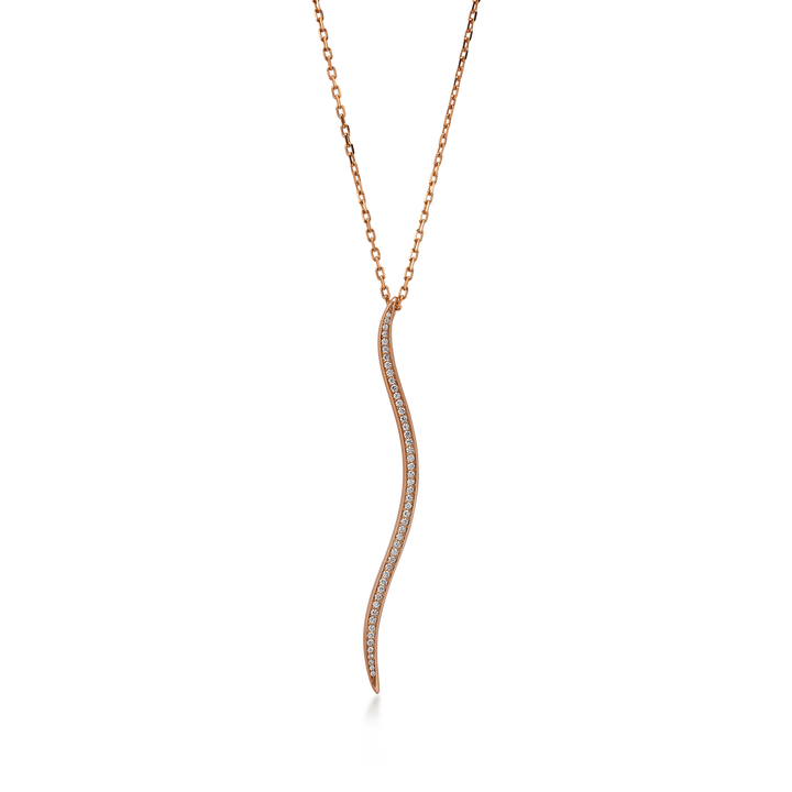 Fine Pendant in 18K Rose Gold and VS-G Diamond